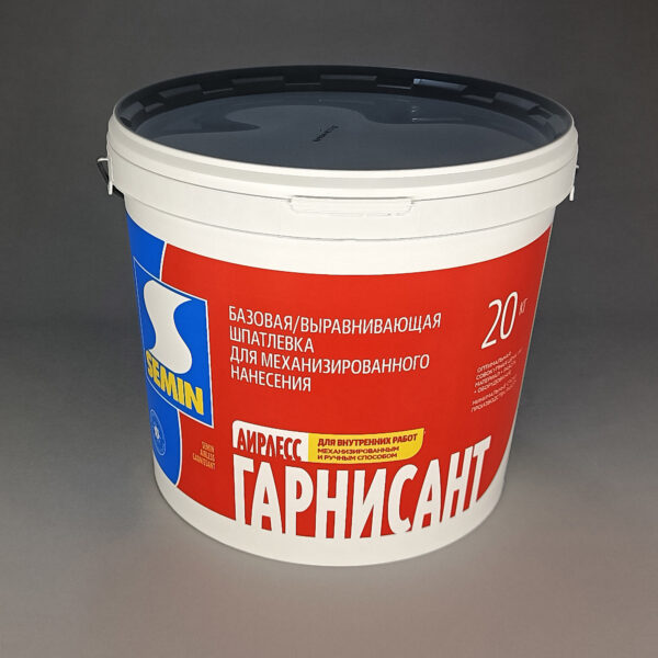 Шпатлёвка базовая Аирлесс гарнисант белая крышка 20 кг