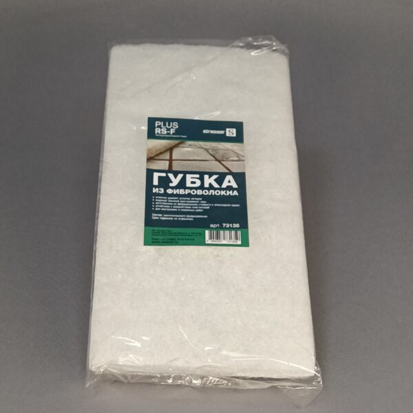 Губка PLUS RS-F из фиброволокна белая для удаления остатков эпоксидной затирки