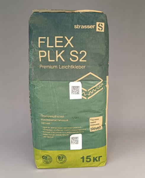 Клей плиточный Flex PLK S2 (C2 TE S2) белый 15 кг